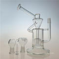 Klein Recycler Dual Chamber DAB Rig Glass Smoking Pipe (ES-GB-402)